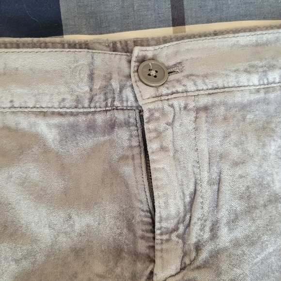 Jacob silver/grey velvet mini skirt, US 14 - Picture 5 of 9